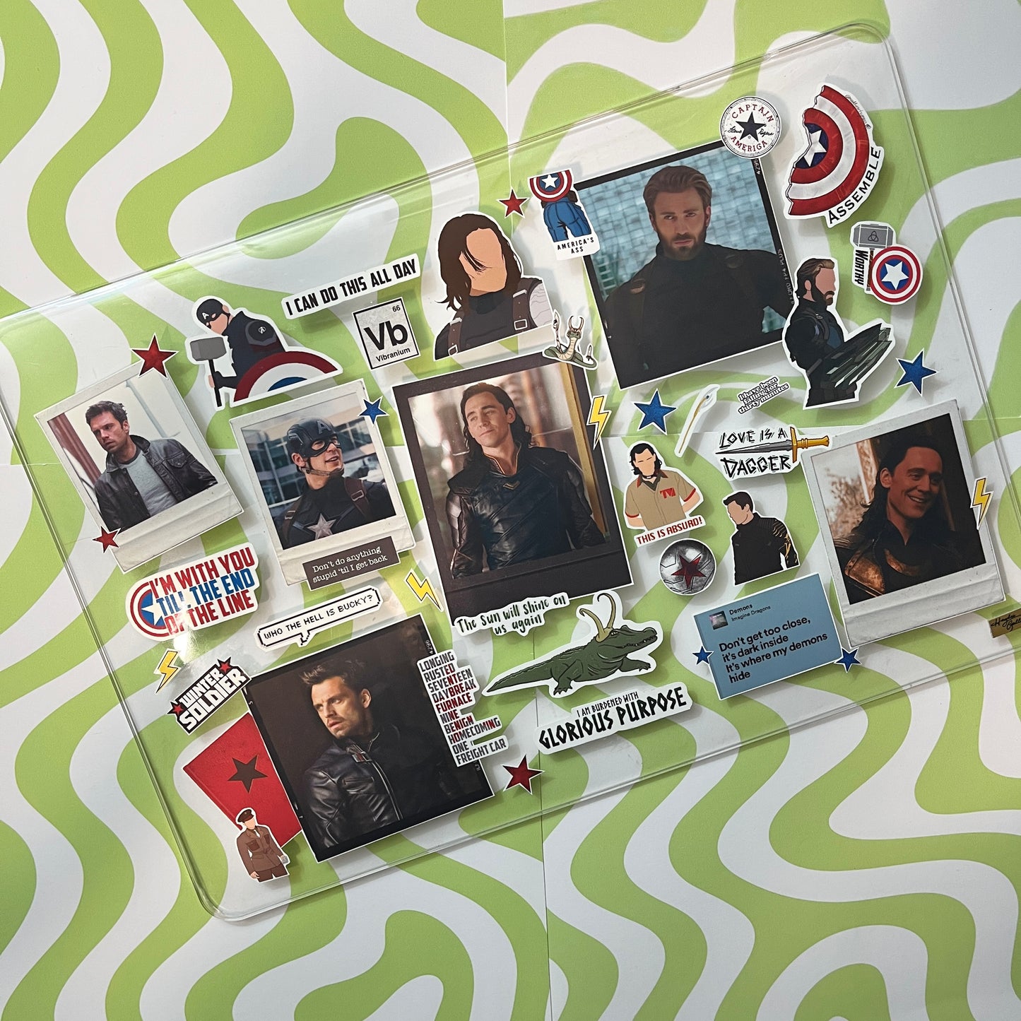 Bucky + Steve + Loki